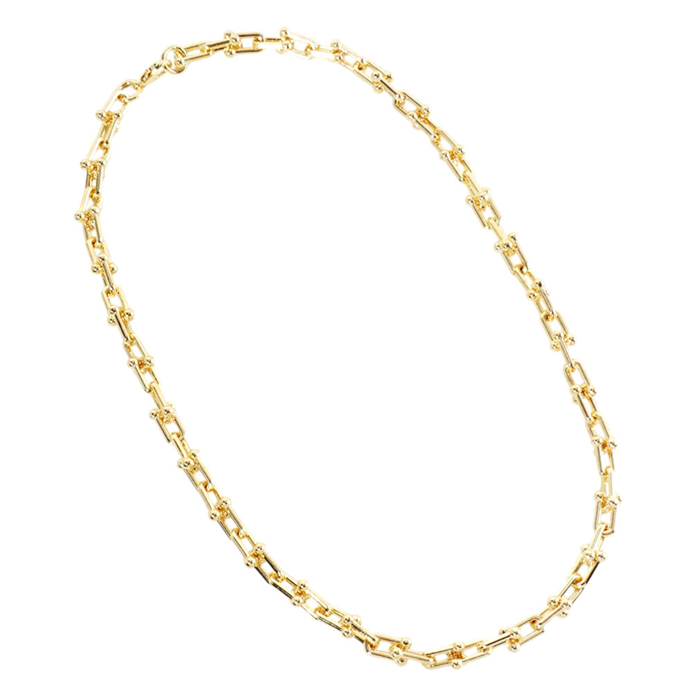 iLLASPARKZ Gold Dipped Hardware Chain Necklace