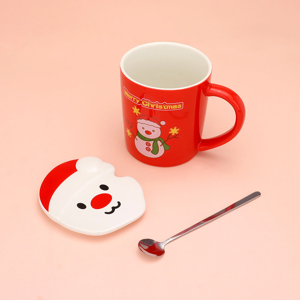 iLLASPARKZ Merry Christmas Message Snowman Ceramic Mug Cup