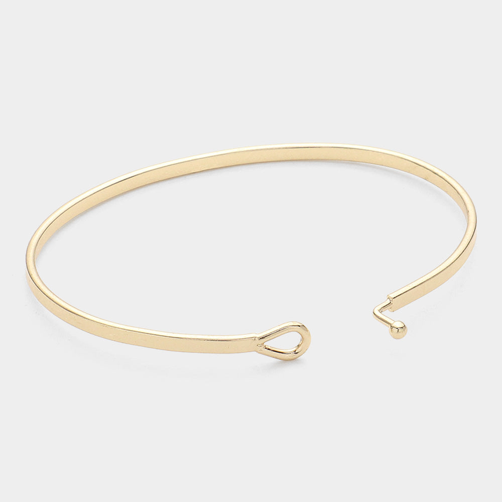 iLLASPARKZ Maid of Honor Thin Metal Hook Bracelet