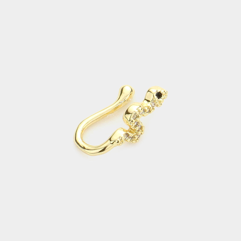 iLLASPARKZ Stone Embellished Snake Nose Clip