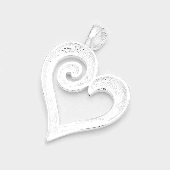 iLLASPARKZ Metal Heart Pendant Set