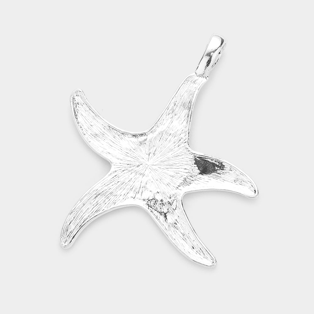 iLLASPARKZ Enamel Floral Pattern Starfish Pendant Set