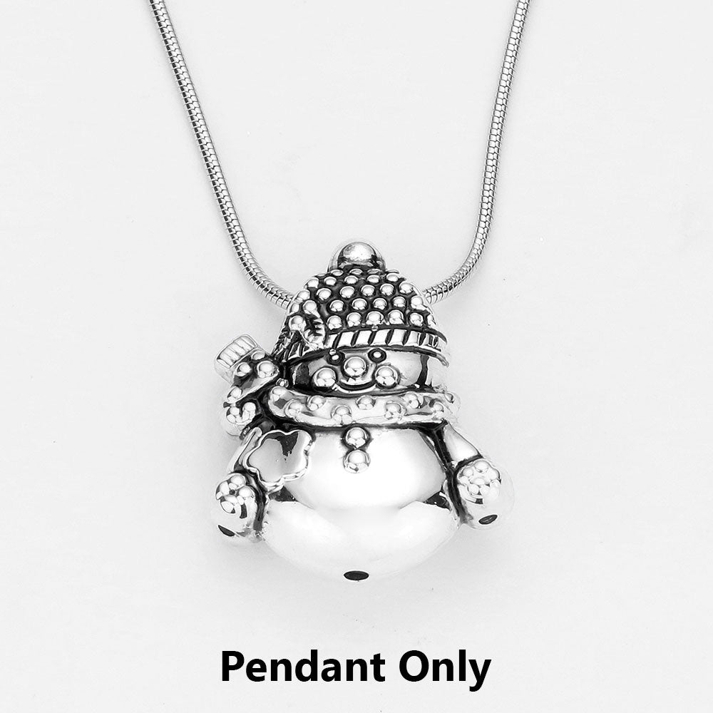 iLLASPARKZ Metal Snow Man Pendant