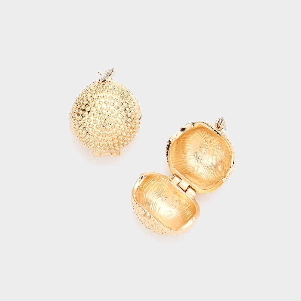 iLLASPARKZ 14K Gold Filled Chunky Spiky Metal Ball Pin Catch Earrings