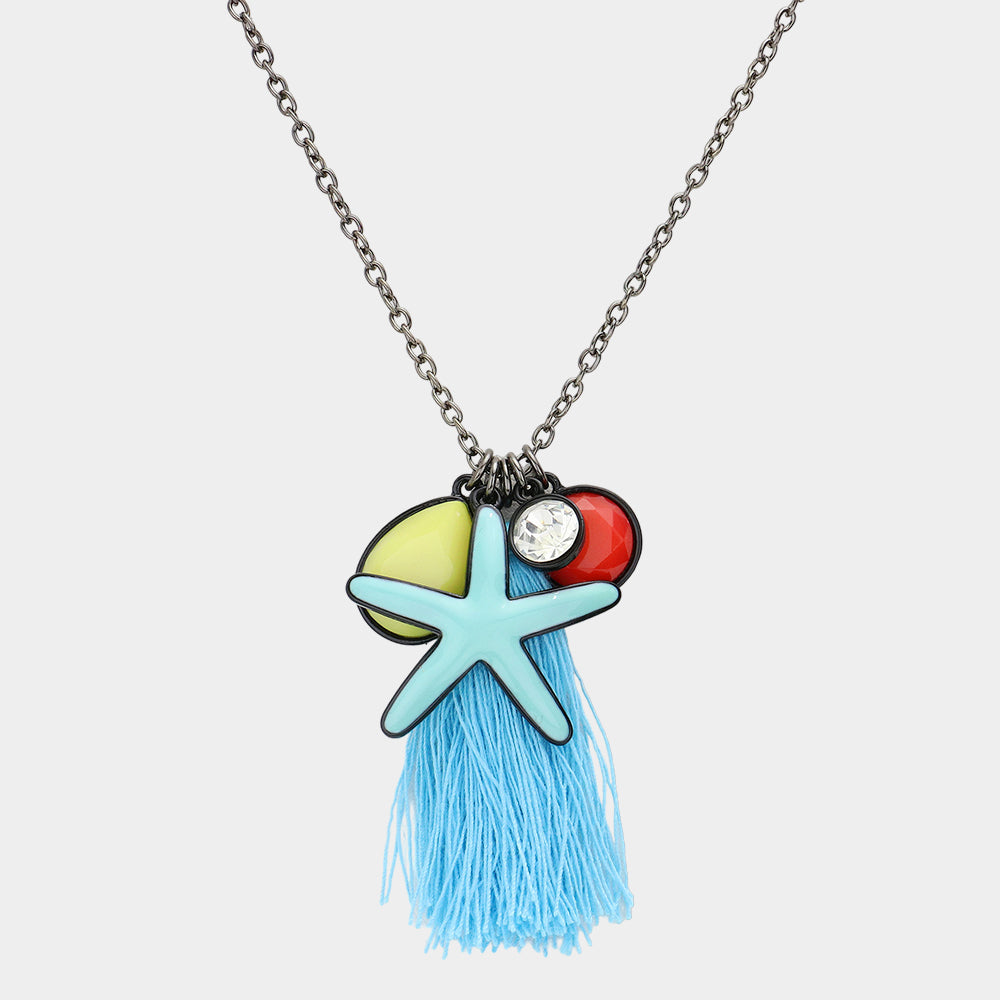 iLLASPARKZ Starfish Tassel Pendant Necklace