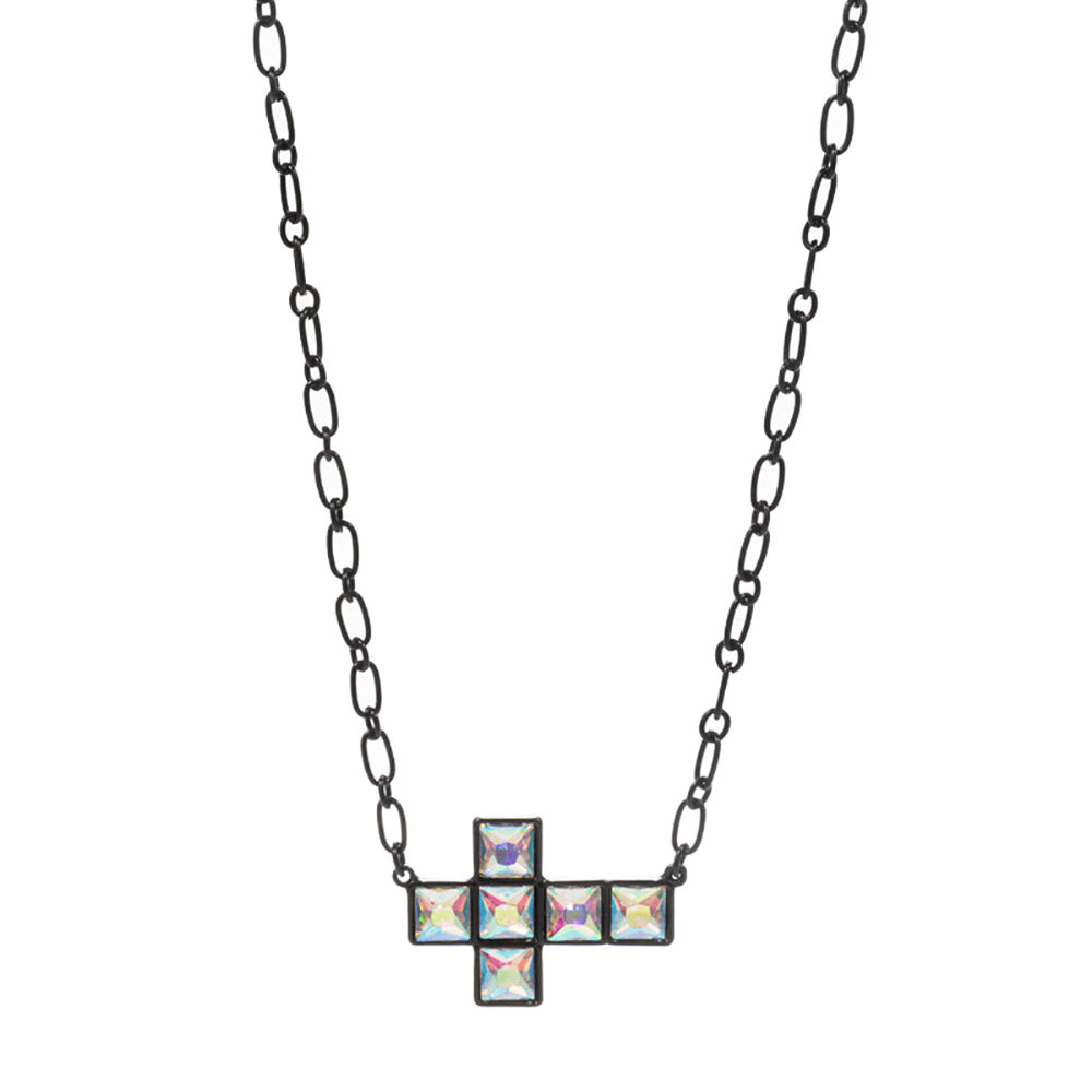 iLLASPARKZ Crystal Stone Cross Necklace