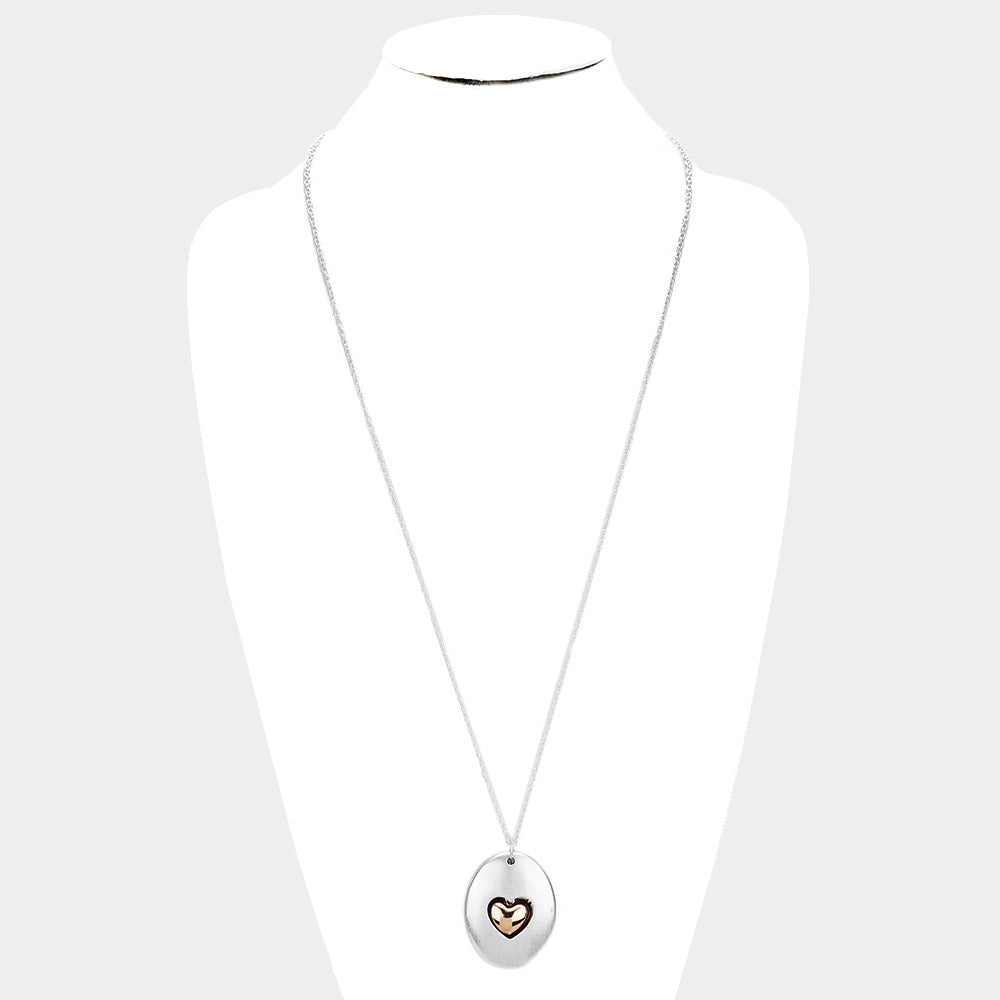 iLLASPARKZ 'Amazing Grace' Heart Pendant  Long Necklace