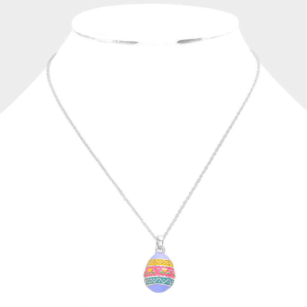 iLLASPARKZ Enamel Easter Egg Pendant Necklace