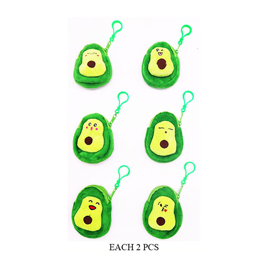 iLLASPARKZ 12PCS - Avocado Coin Purse Keychains