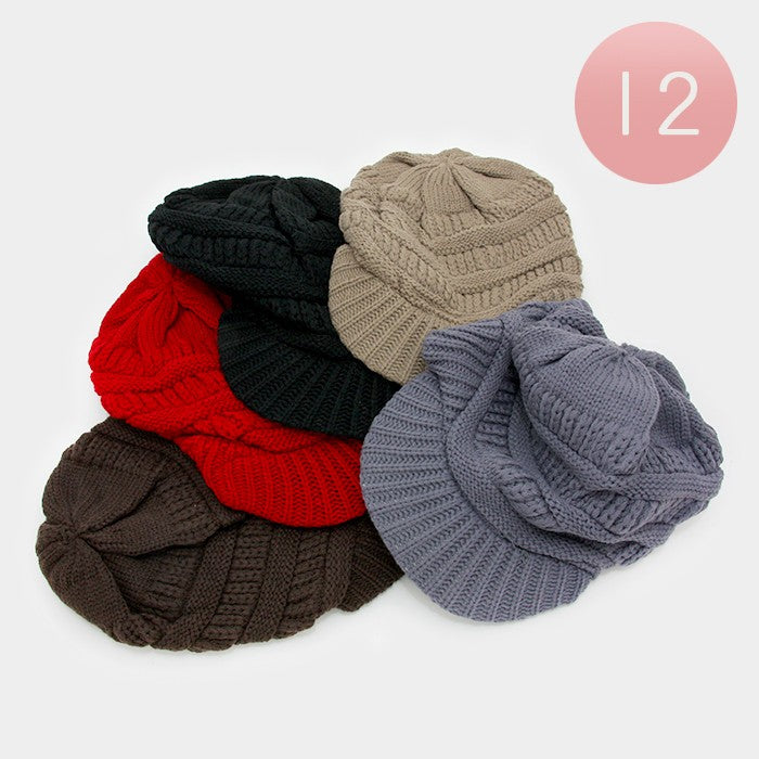 iLLASPARKZ 12 PCS - Knit visor hats