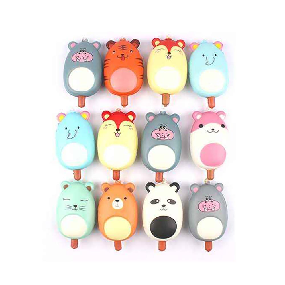 iLLASPARKZ 12PCS - Animal Squeeze Keychains