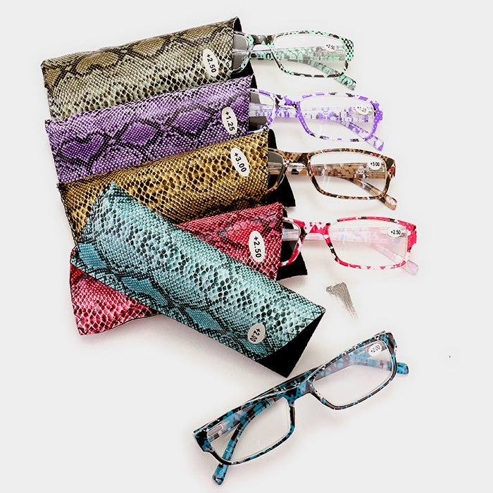 iLLASPARKZ 24 Pairs - Assorted power reading glasses with pouches