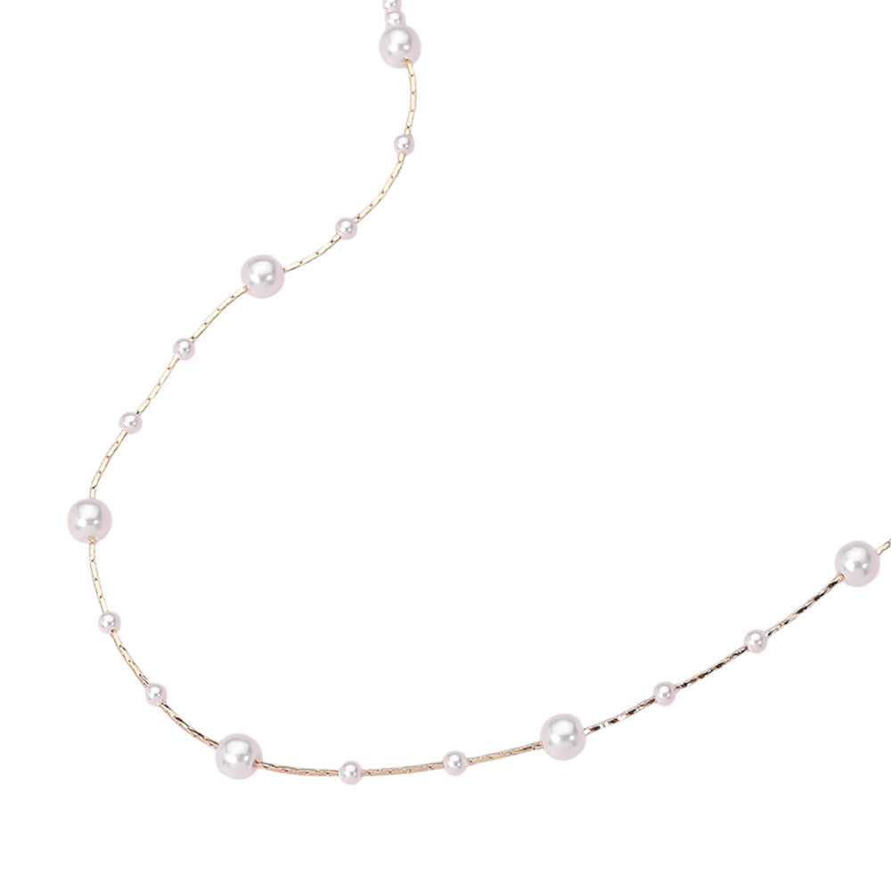 iLLASPARKZ Pearl Station Necklace