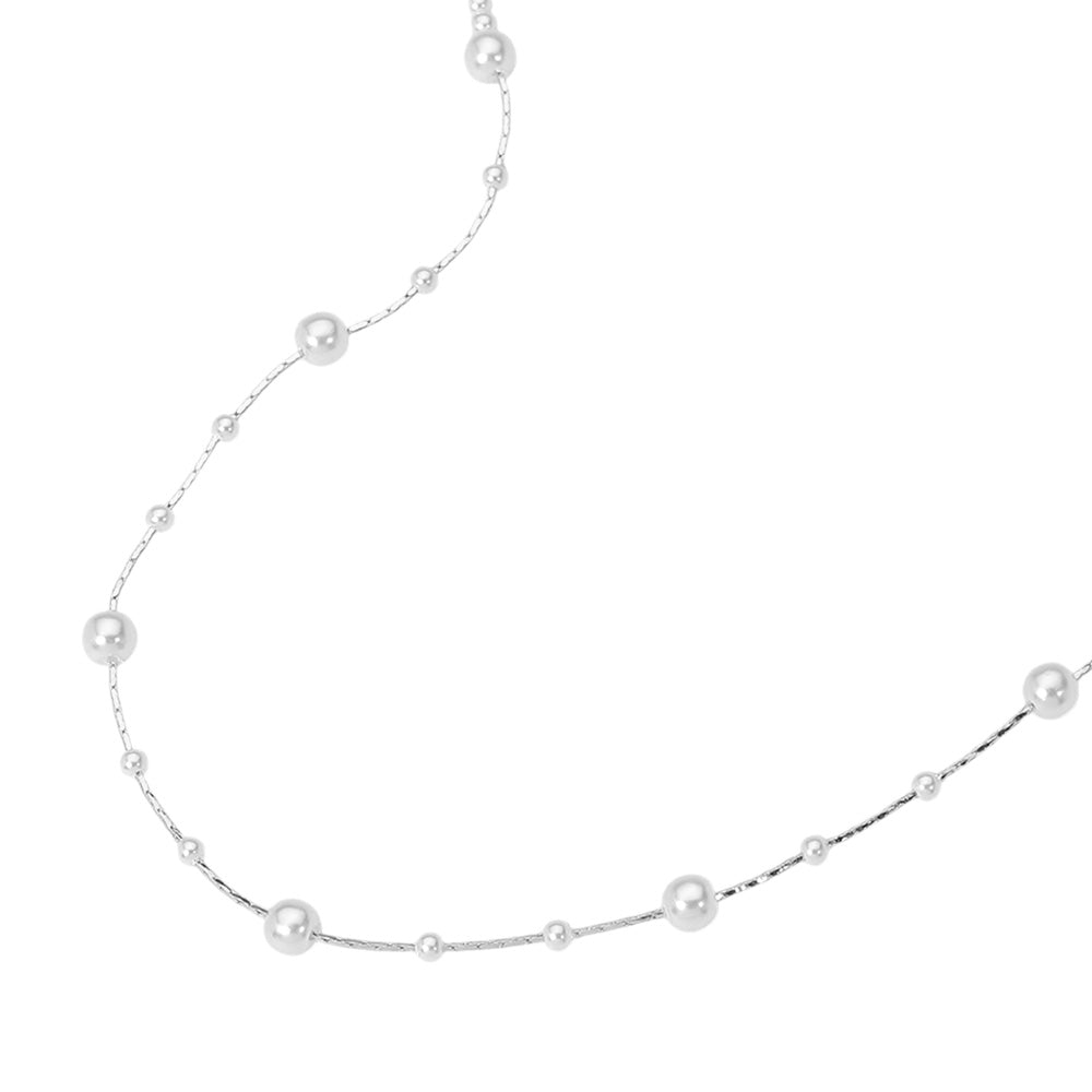 iLLASPARKZ Pearl Station Necklace