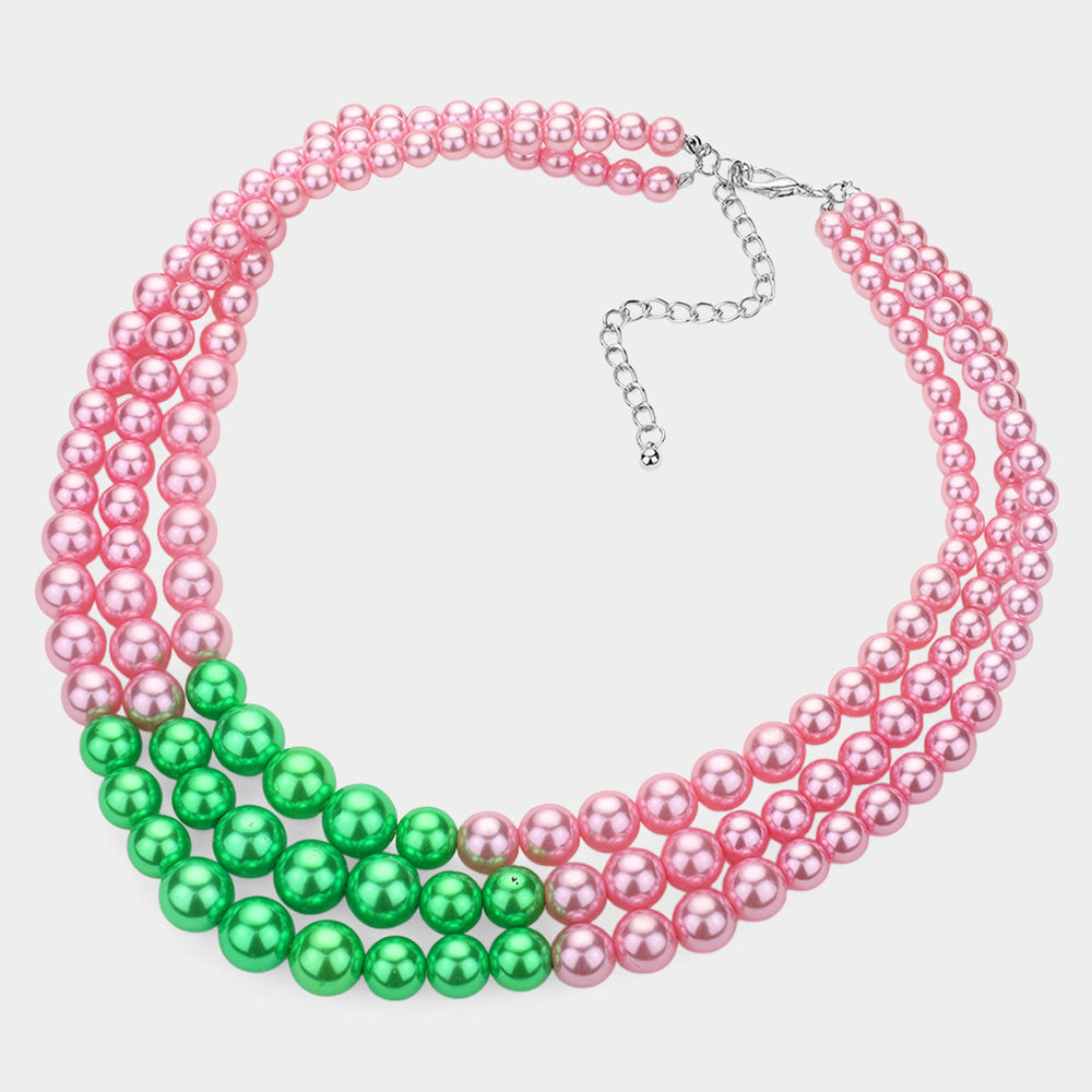 iLLASPARKZ Triple Pearl Layered Strand Necklace