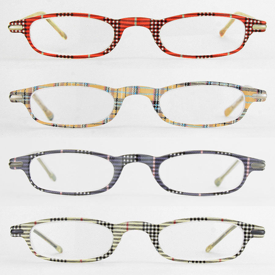 iLLASPARKZ Plaid Design Reading Glasses