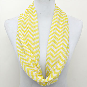 iLLASPARKZ Chevron Zigzag Polyester Infinity Scarf