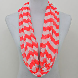 iLLASPARKZ Chevron Polyester Infinity Spring Scarf