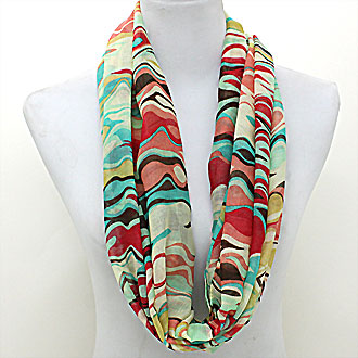 iLLASPARKZ Funky Wave Polyester Infinity Scarf