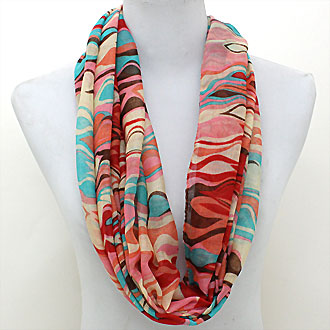 iLLASPARKZ Funky Wave Polyester Infinity Scarf