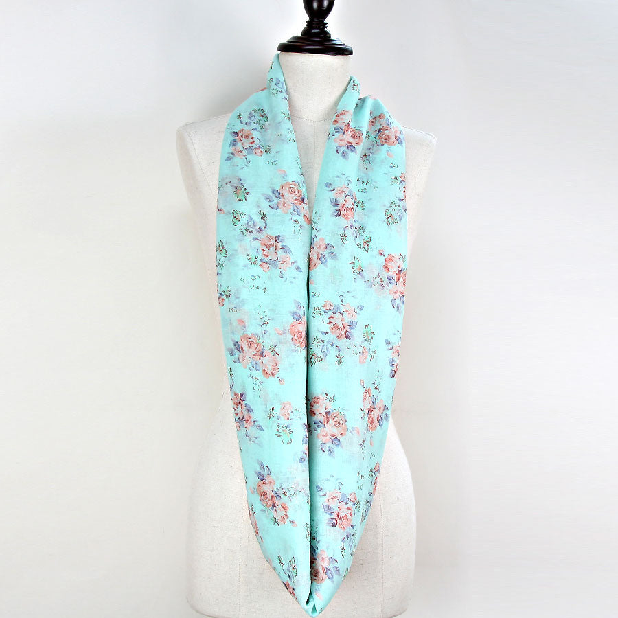 iLLASPARKZ Spring Flower Polyester Infinity Scarf