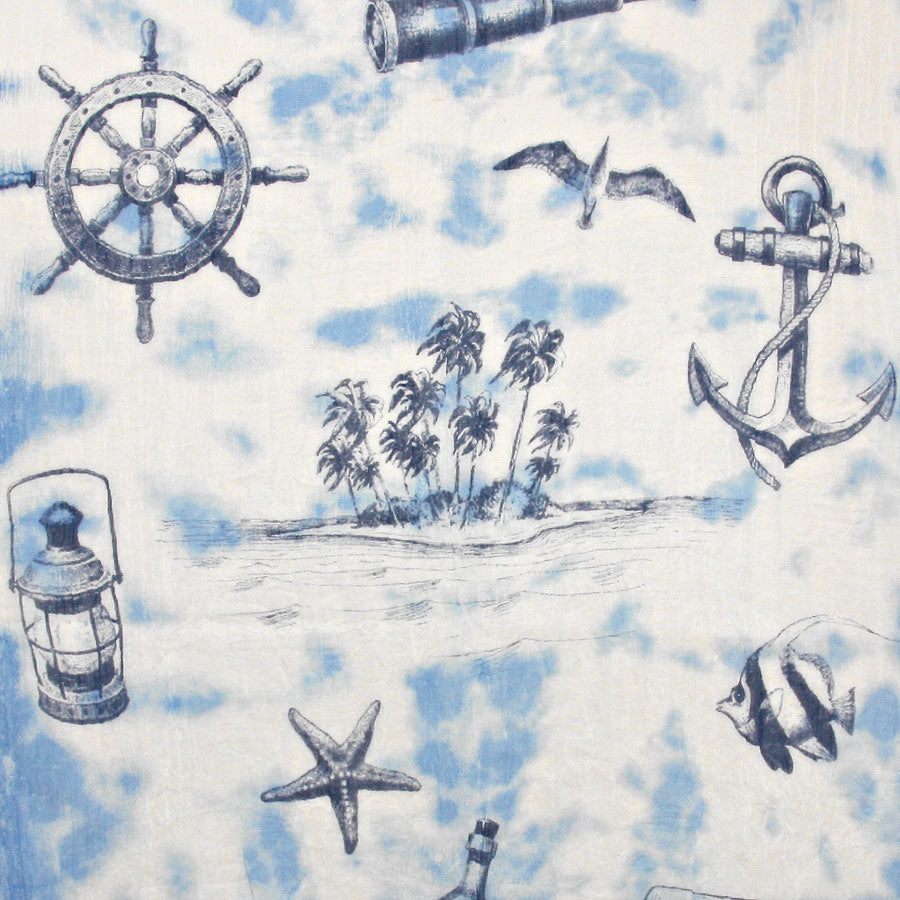 iLLASPARKZ Nautical Sailor Pattern printed Spring Scarf