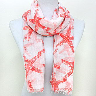 iLLASPARKZ Starfish Polyester Pareo/ Spring Scarf