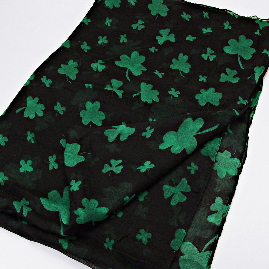 iLLASPARKZ Shamrock Clover Polyester Scarf