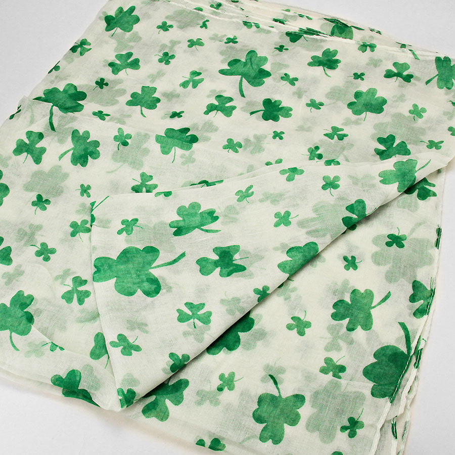 iLLASPARKZ Shamrock Clover Polyester Scarf