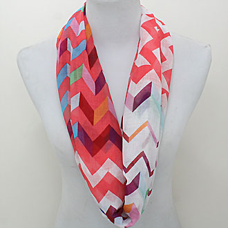 iLLASPARKZ Funky Chevron Polyester Infinity Spring Scarf