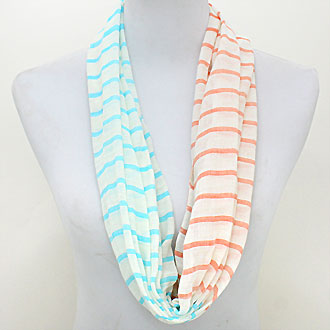 iLLASPARKZ Funky Striped Cotton Infinity Scarf