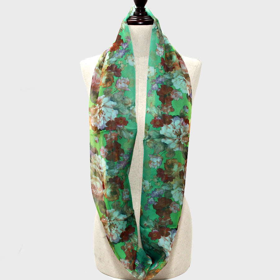 iLLASPARKZ Romantic Flower Blossom Infinity Scarf