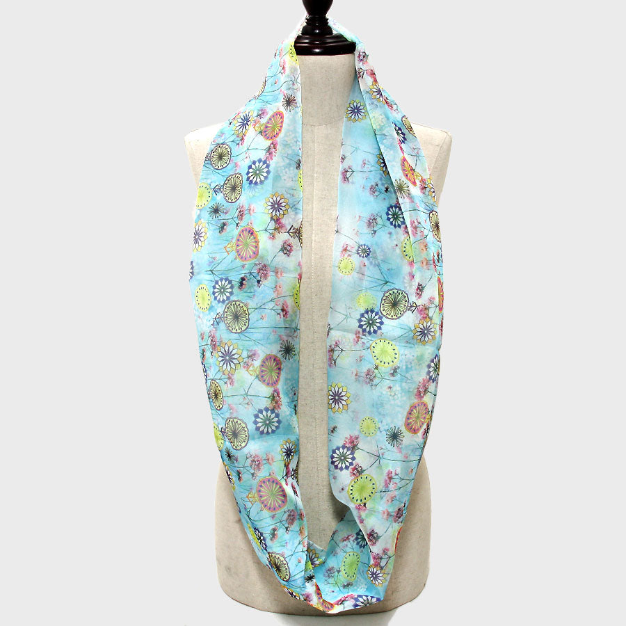 iLLASPARKZ Romantic Flower Blossom Infinity Scarf