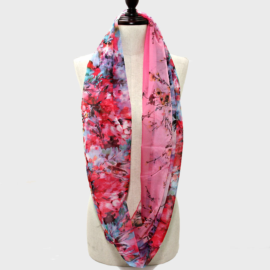 iLLASPARKZ Romantic Flower Blossom Infinity Scarf