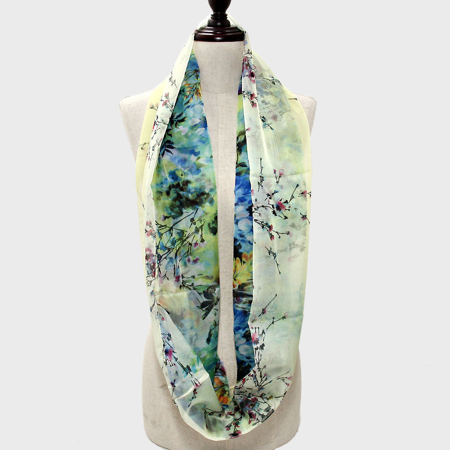 iLLASPARKZ Romantic Flower Blossom Infinity Scarf