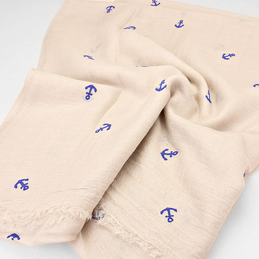 iLLASPARKZ Nautical Anchor Viscose Scarf