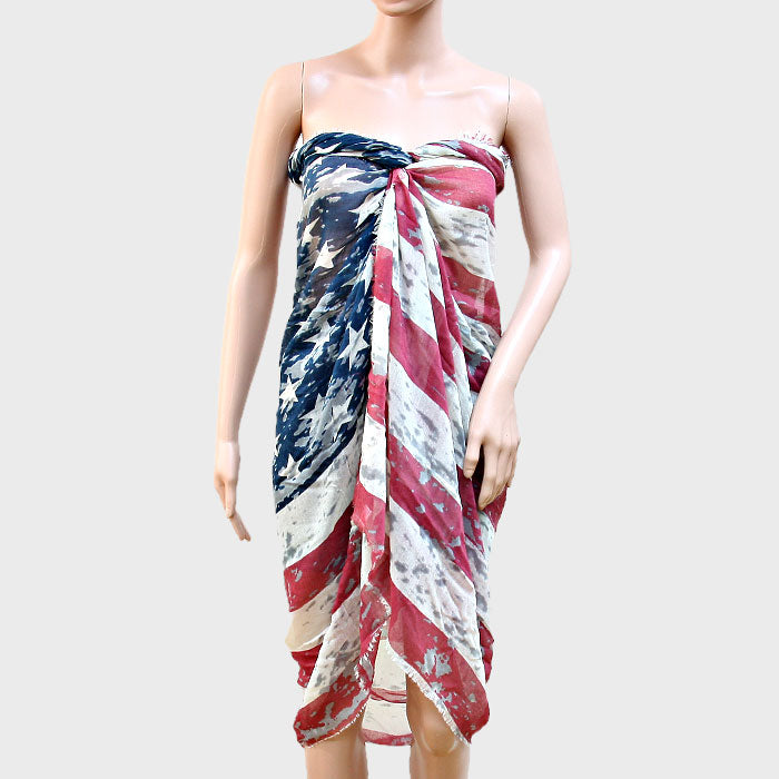 iLLASPARKZ American Flag Pareo / Scarf