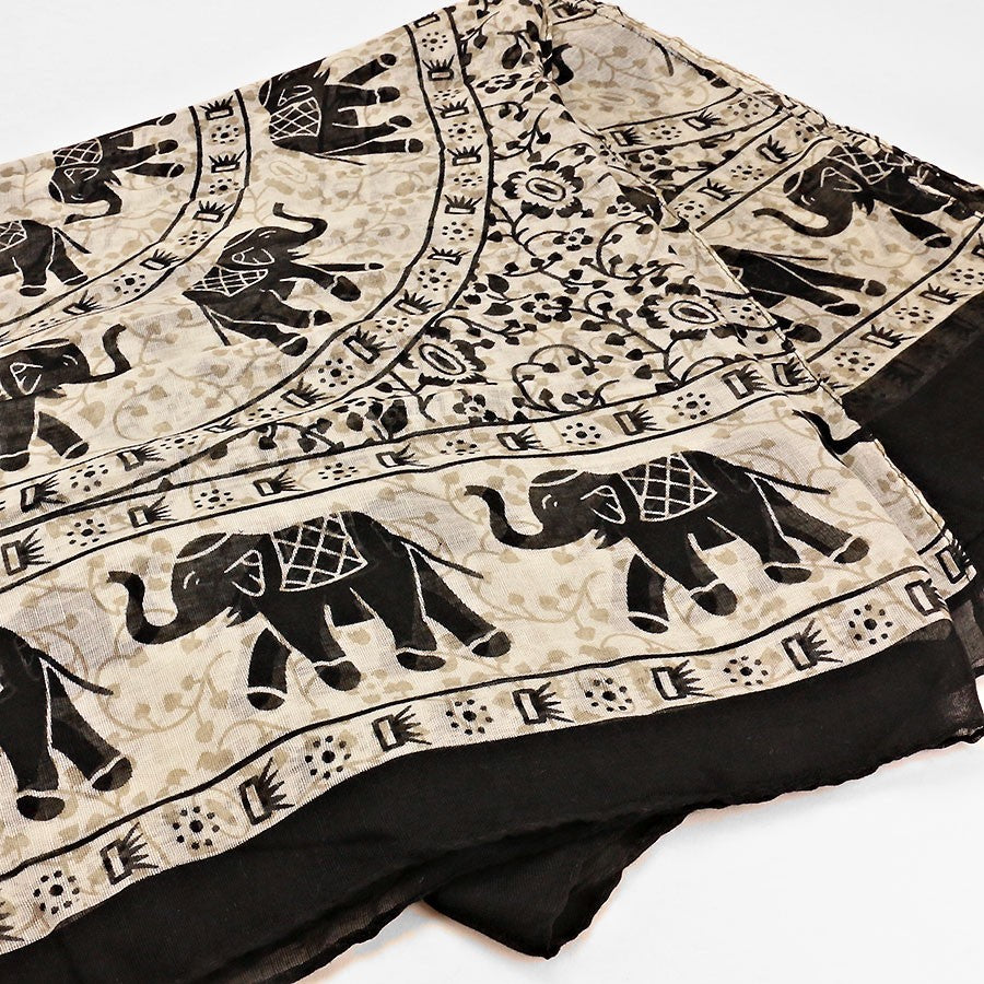 iLLASPARKZ Tribal Elephant Polyester Scarf