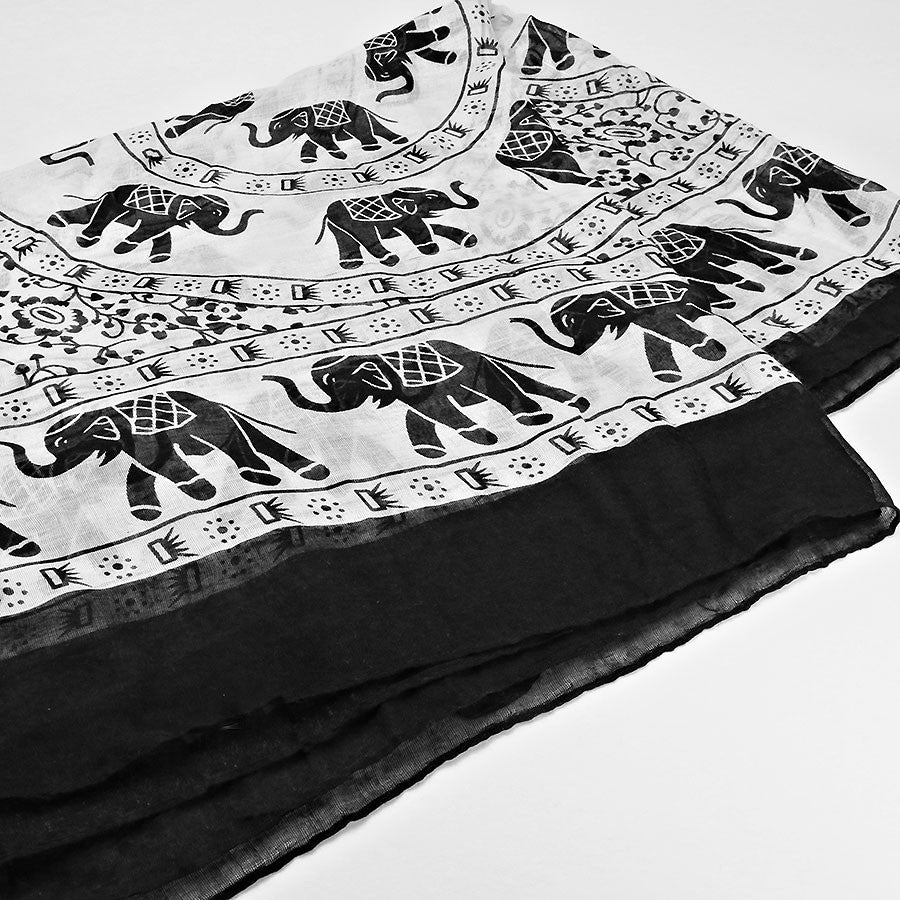 iLLASPARKZ Tribal Elephant Polyester Scarf