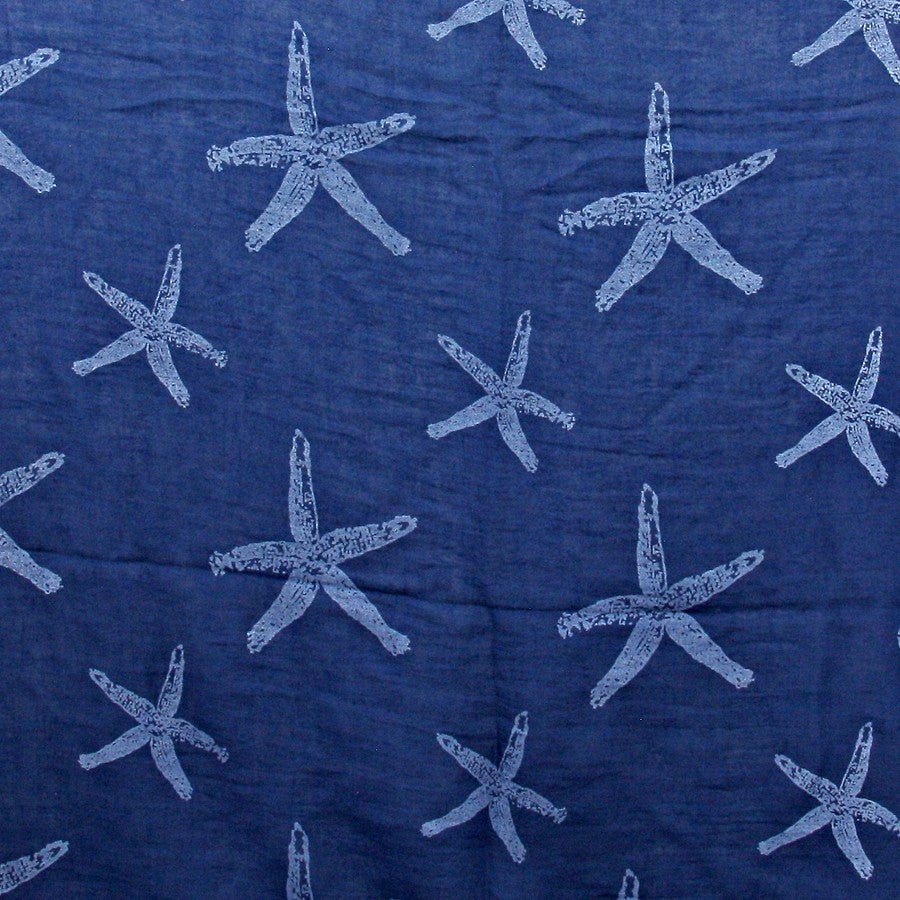 iLLASPARKZ Starfish Patterned Cotton Spring Scarf