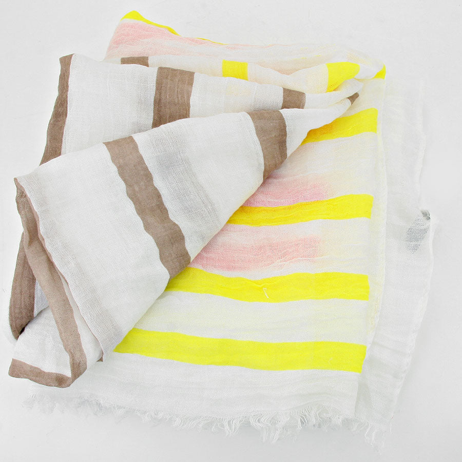 iLLASPARKZ Striped Cotton Spring Scarf