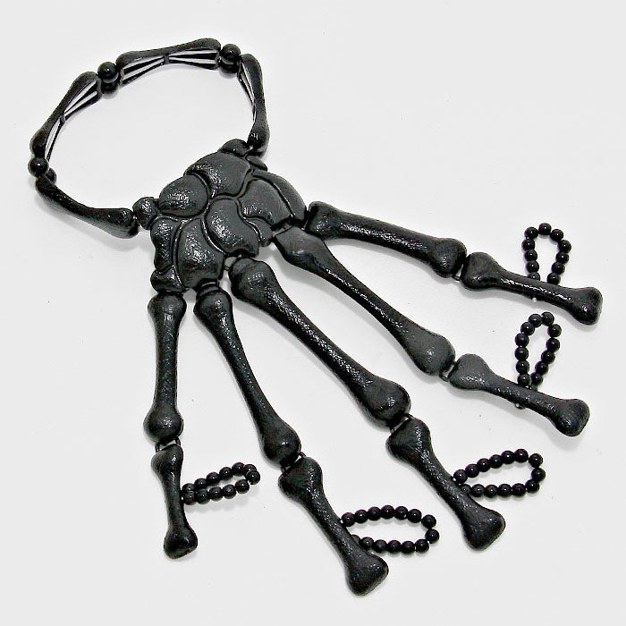 iLLASPARKZ Halloween Skeleton Stretch Bracelet Hand Chain