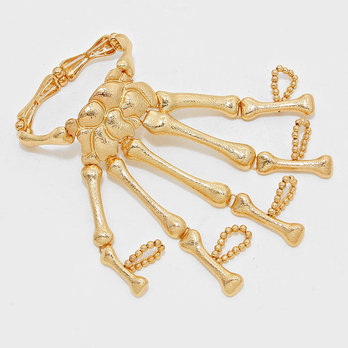 iLLASPARKZ Halloween Skeleton Stretch Bracelet Hand Chain