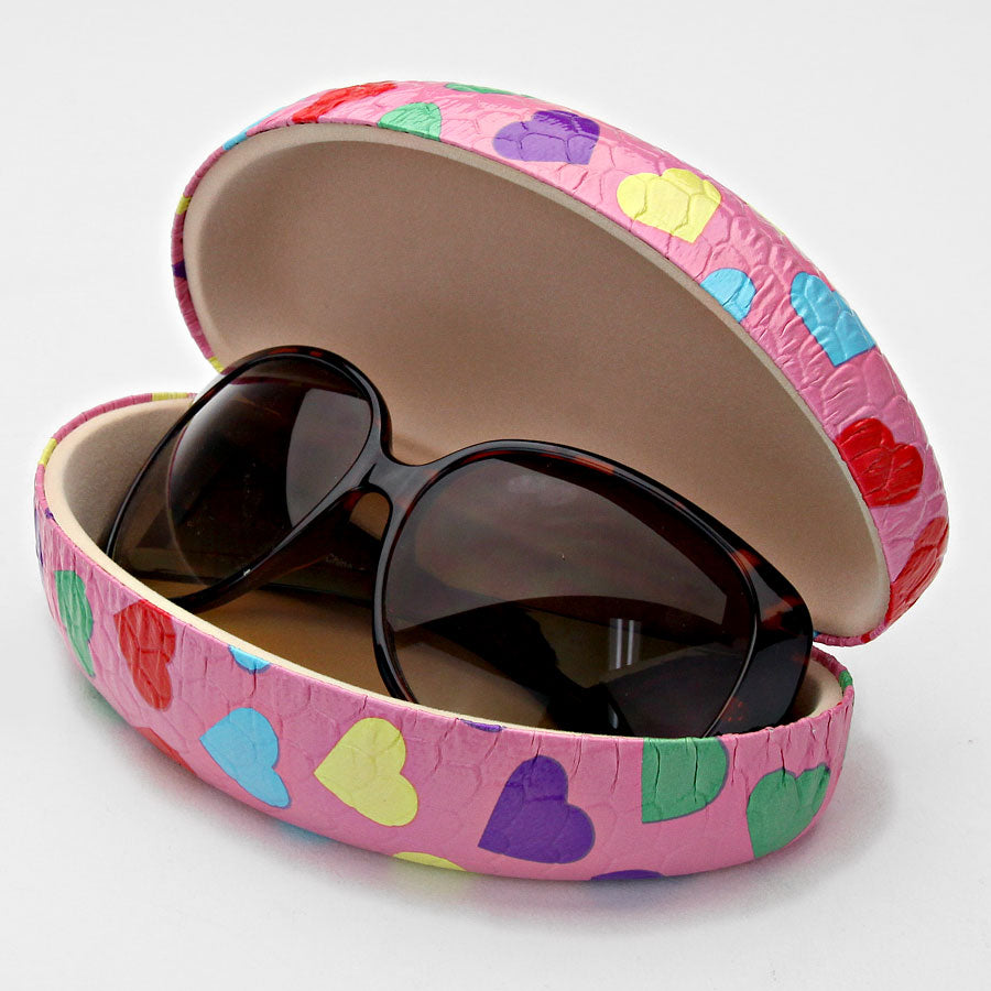 iLLASPARKZ Rainbow Heart Hard Shell Eyewear Case