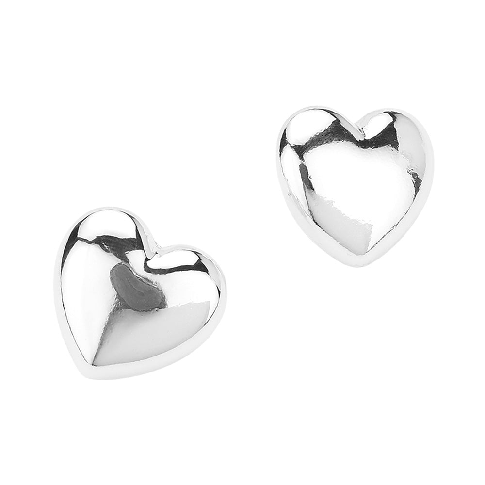 iLLASPARKZ Metal Heart Stud Earrings