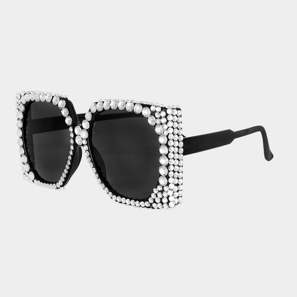 iLLASPARKZ Studded Square Sunglasses