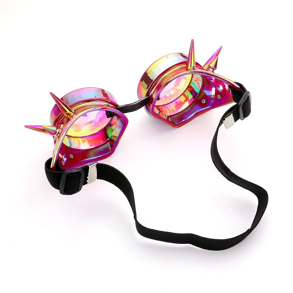 iLLASPARKZ Kaleidoscope Lens Steampunk Elastic Goggles