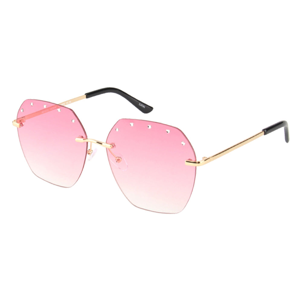 iLLASPARKZ Studded Ombre Tinted Wayfarer Sunglasses