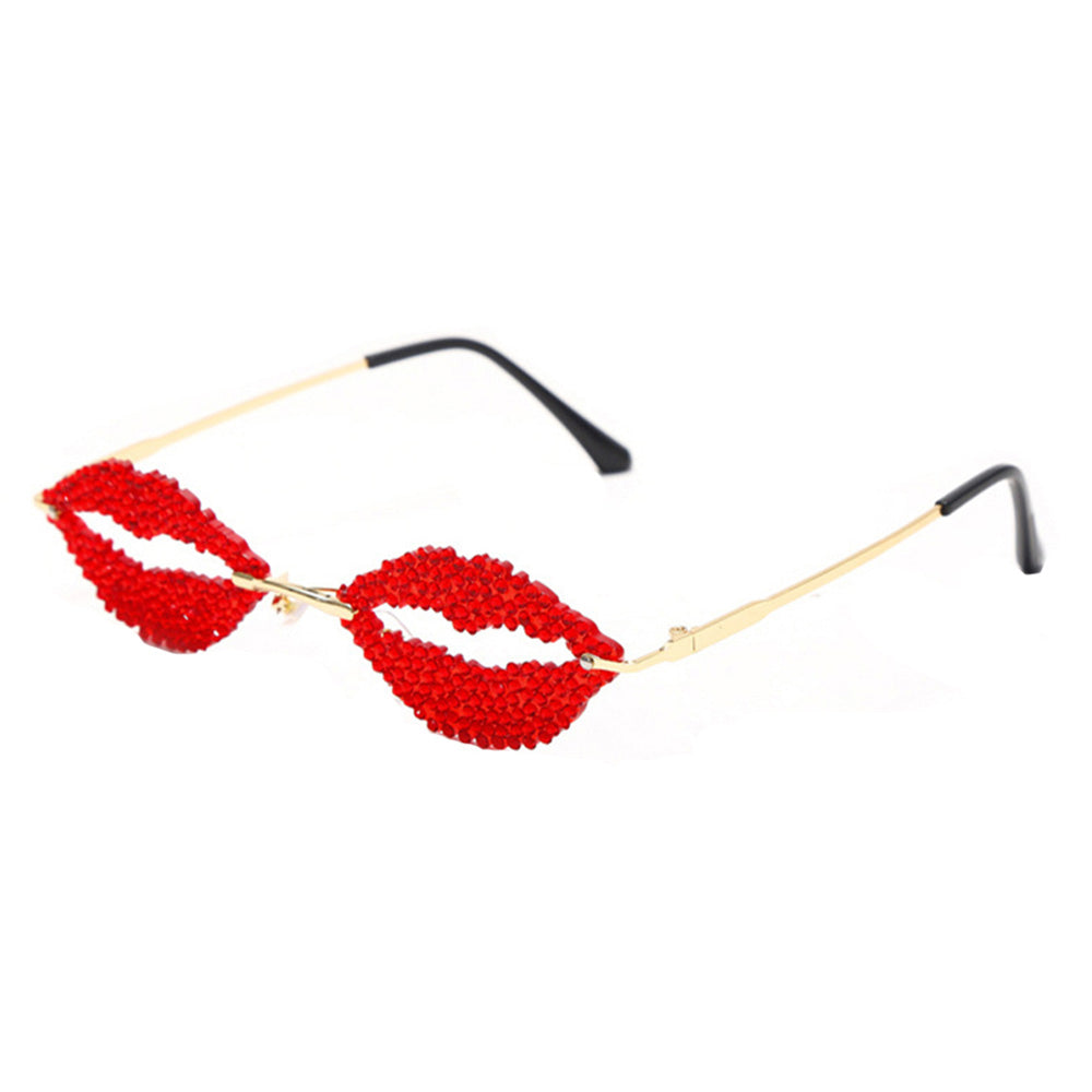 iLLASPARKZ Bling Lips Wayfarer Sunglasses