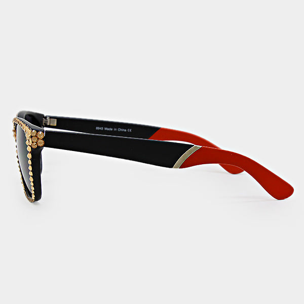 iLLASPARKZ Studded Wayfarer Sunglasses